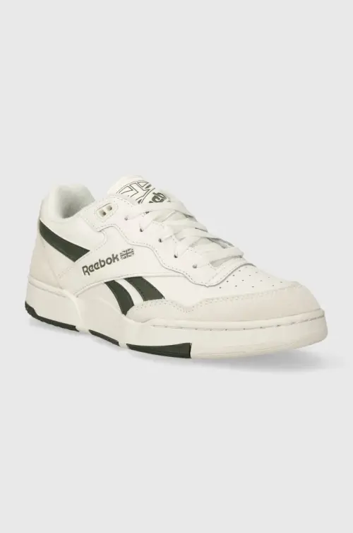 Кожаные кроссовки Reebok BB 4000 II цвет бежевый