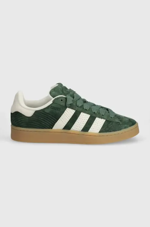 Кожаные кроссовки adidas Originals Campus 00s цвет зелёный IF4337