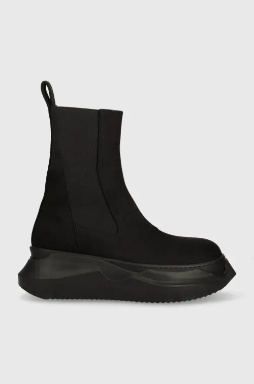 Ботинки Rick Owens Woven Boots Beatle Abstract женские цвет чёрный на платформе DS01D1846.NDK.99