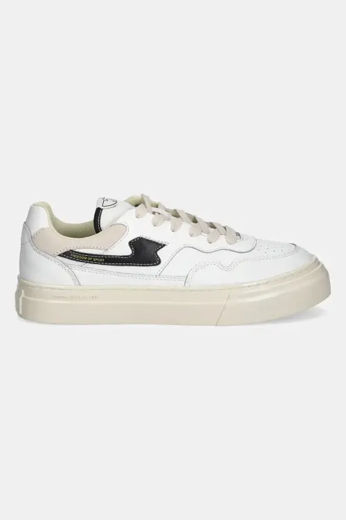 Кожаные кроссовки Stepney Workers Club Pearl-Strike Leather цвет белый YA09510-WHTBLK