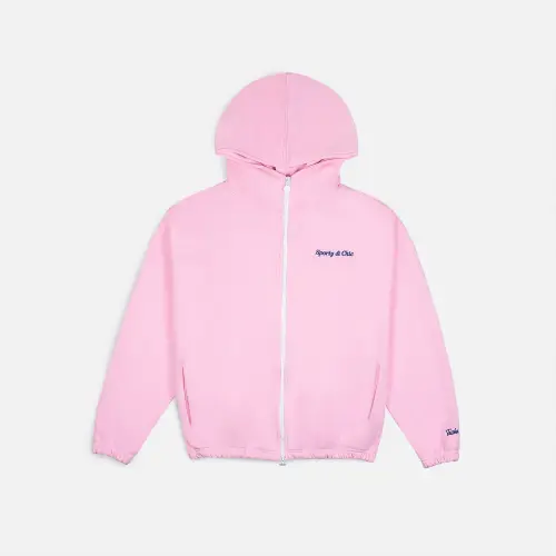 Худи Tassha Yu S&C Zip Hoodie Short Pink 