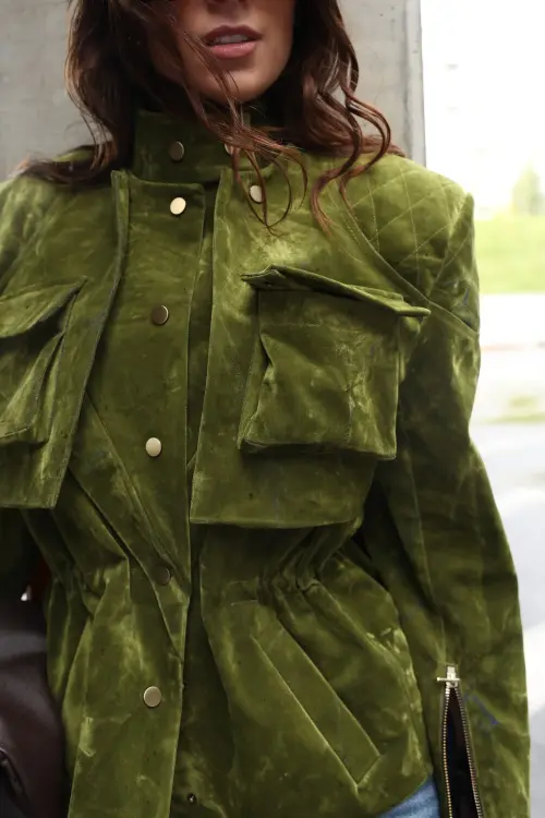 Жакет Tassha Yu Shortcut Jacket Emerald Moss