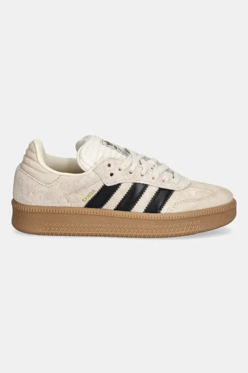 Замшевые кроссовки adidas Originals Samba XLG цвет бежевый JS3828