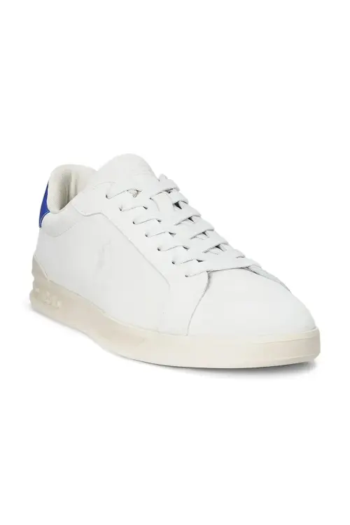 Кожаные кроссовки Polo Ralph Lauren Hrt Crt Ii цвет белый 809955691001