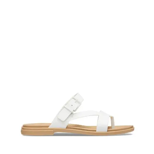 Шлепанцы Женские Crocs Tulum Toe Sandal W 206108 OYESTER/TAN