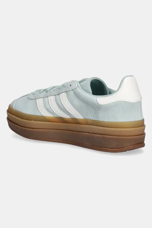 Замшевые кроссовки adidas Originals Gazelle Bold W цвет бирюзовый