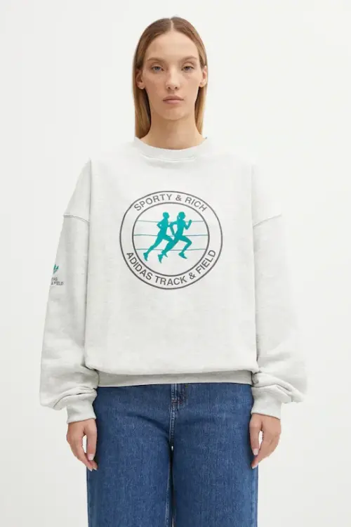 Хлопковая кофта adidas Originals adidas Originals x Sporty & Rich
