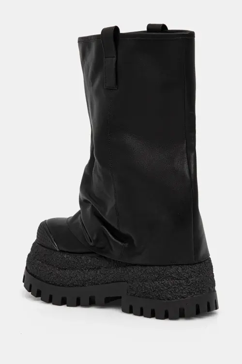 Кожаные ботинки Naked Wolfe Disturb женские цвет чёрный на платформе Disturb Leather Black