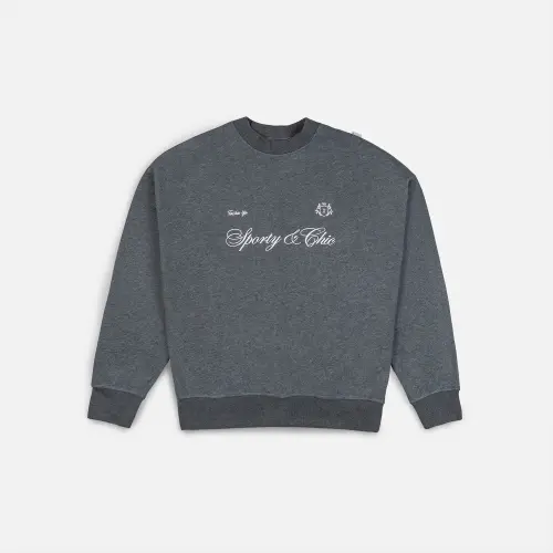Свитшот Tassha Yu S&C Blazon Sweatshirt Grafit Melange 