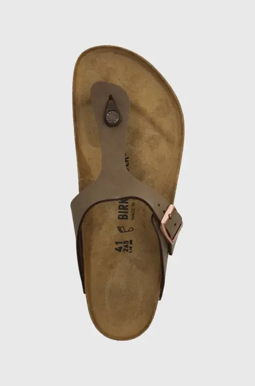 Вьетнамки Birkenstock Gizeh мужские цвет коричневый 43751.M