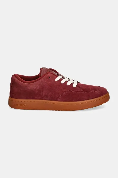 Замшевые кроссовки Kenzo Dome Low Top Sneakers цвет бордовый FD65SN061L56.23