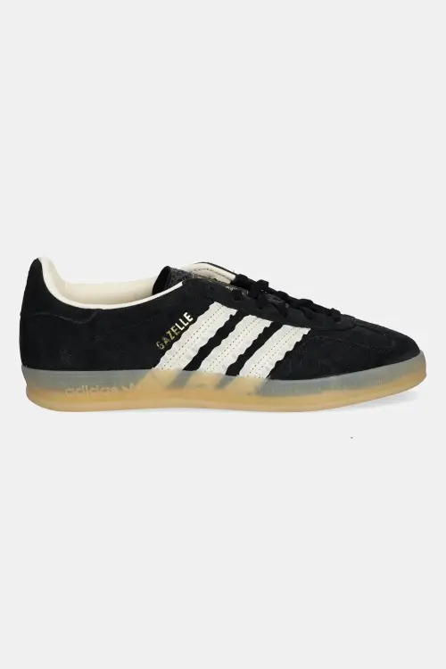 Замшевые кроссовки adidas Originals Gazelle Indoor цвет чёрный