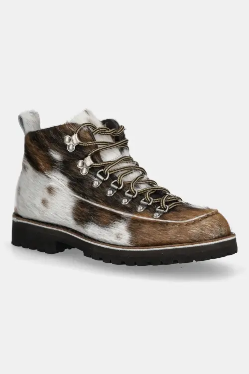 Кожаные полусапоги Fracap Magnifico M60 цвет коричневый на плоском ходу MAGNIFICO.M60.MUCCA