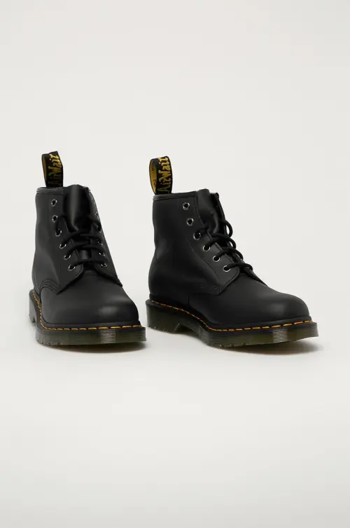 Кожаные ботинки Dr. Martens 101 цвет чёрный DM26409001.101-Black