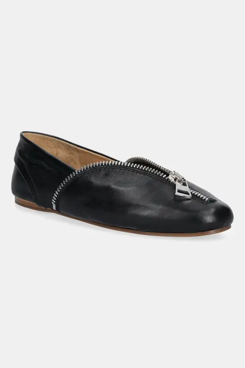 Кожаные балетки JW Anderson Biker Ballerina цвет чёрный BL0032 LA0268 999