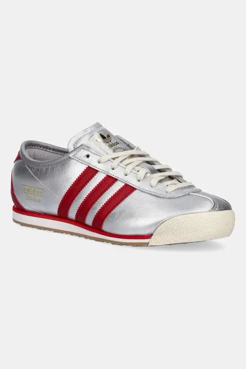 Кожаные кроссовки adidas Originals Italia 70s W цвет серебрянный