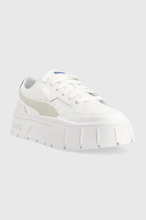 Кожаные кроссовки Puma Mayze Stack Wns цвет белый 384363