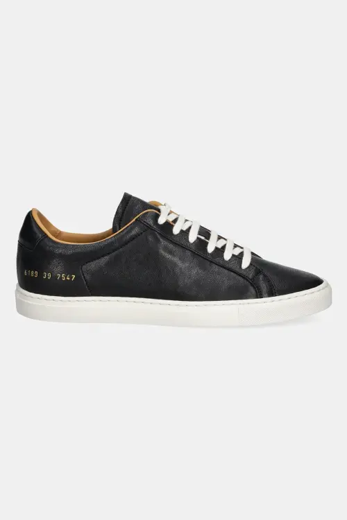 Кожаные кроссовки Common Projects Retro Summer Premium женские цвет чёрный 6189