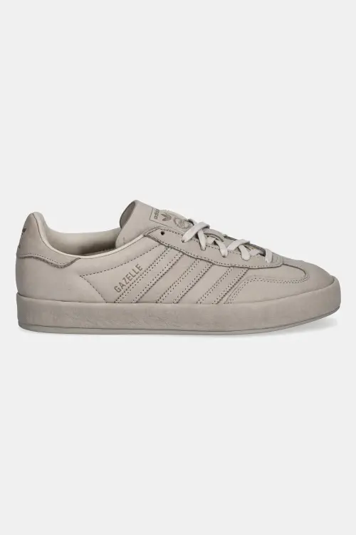 Кожаные кроссовки adidas Originals Gazelle Indoor Lux цвет серый