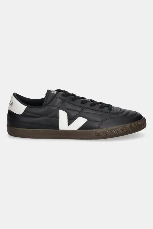 Кожаные кроссовки Veja Panenka мужские цвет чёрный FU2020707B