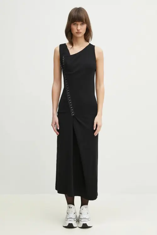 Платье MM6 Maison Margiela цвет чёрный maxi облегающее