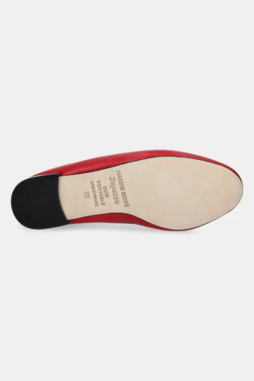 Кожаные балетки Marine Serre Lilouh Soft Nappa MS x Repetto цвет красный WFW053A.RLEA0032