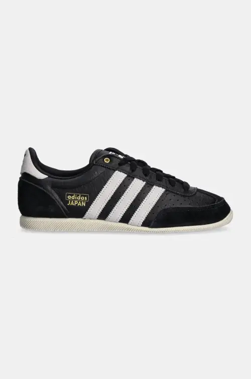 Кожаные кроссовки adidas Originals Japan W цвет чёрный IH5490