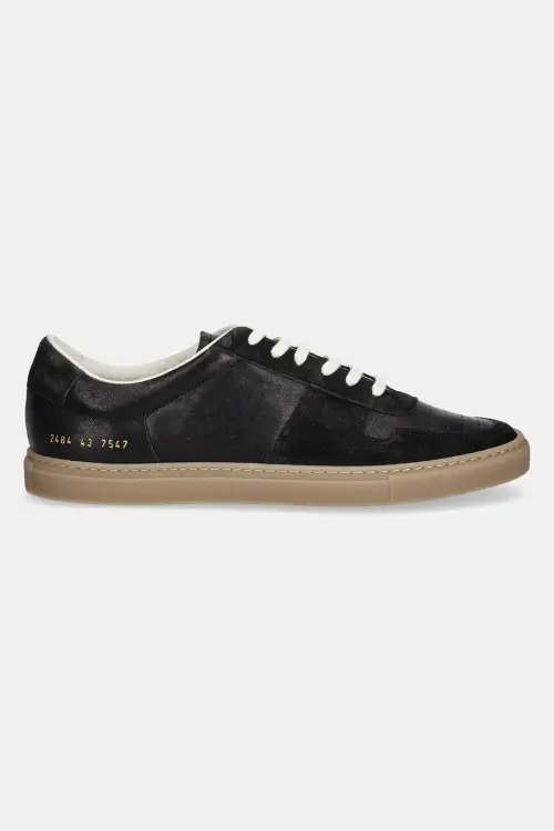 Кожаные кроссовки Common Projects Ball Duo Slim мужские цвет чёрный 2484
