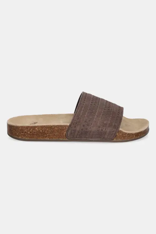 Замшевые шлепанцы adidas Originals Adilette RS цвет коричневый JH5493
