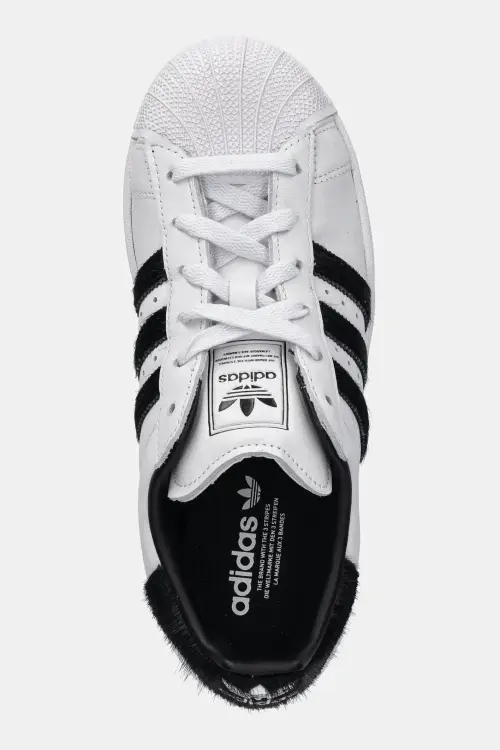 Кожаные кроссовки adidas Originals Superstar II W цвет белый