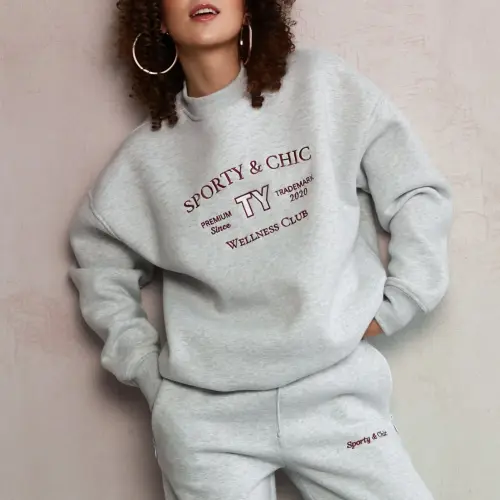 Tassha Yu S&C EMBR Sweatshirt Warm Melange 