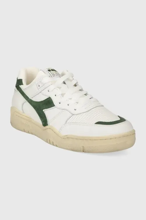 Кожаные кроссовки Diadora B.560 Used цвет белый 201.180117.C1161