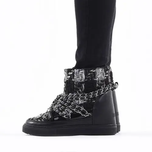 Женские Inuikii Sneaker English Tarta Wedge 70203-53 BLACK