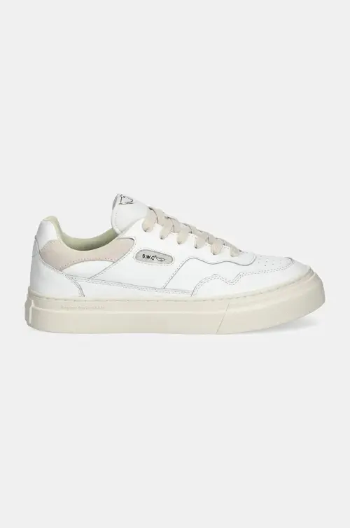 Кожаные кроссовки Stepney Workers Club Pearl Leather цвет белый YA20500