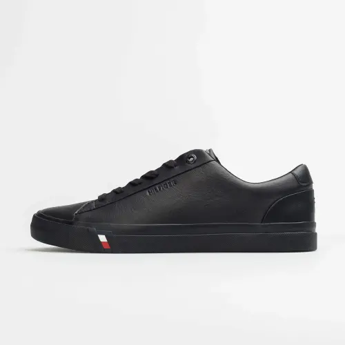 Tommy Hilfiger CORPORATE LEATHER SNEAKER BLACK