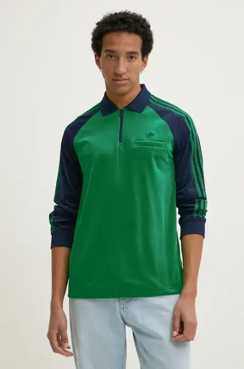 Кофта из велюра adidas Originals Velour Polo