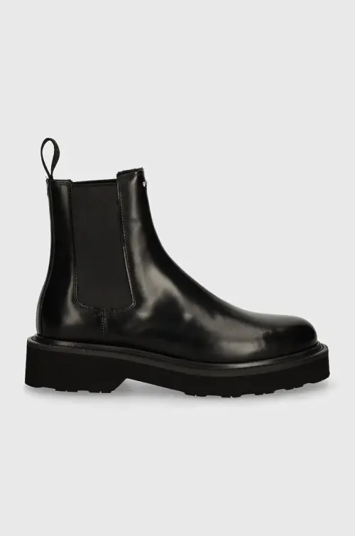 Кожаные полусапоги Kenzo Ukio Chelsea Boots женские цвет чёрный на плоском ходу FE62BT115L52.99