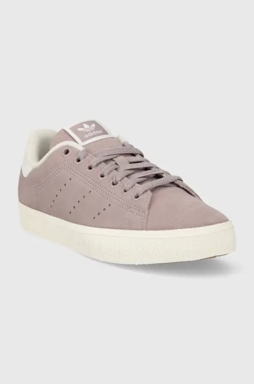 Замшевые кроссовки adidas Originals Stan Smith CS цвет фиолетовый IE0433