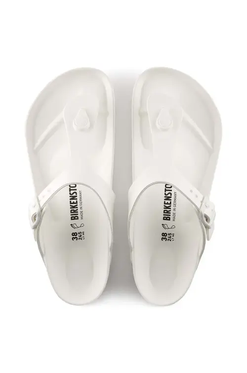 Вьетнамки Birkenstock Gizeh Eva женские цвет белый на плоском ходу