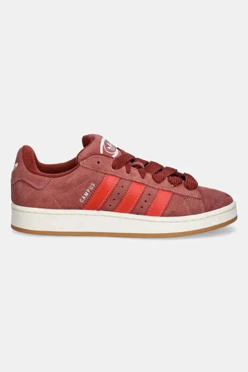 Замшевые кроссовки adidas Originals Campus 00s цвет бордовый JH8790