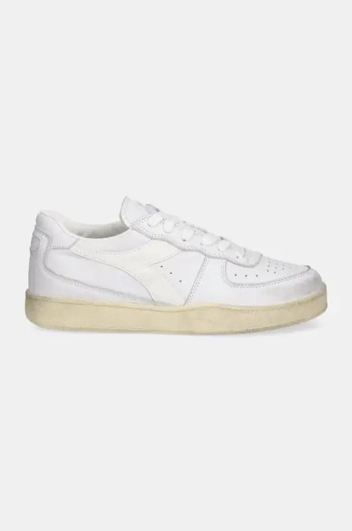 Кожаные кроссовки Diadora Mi Basket Low Used цвет белый 201.181233.C0657