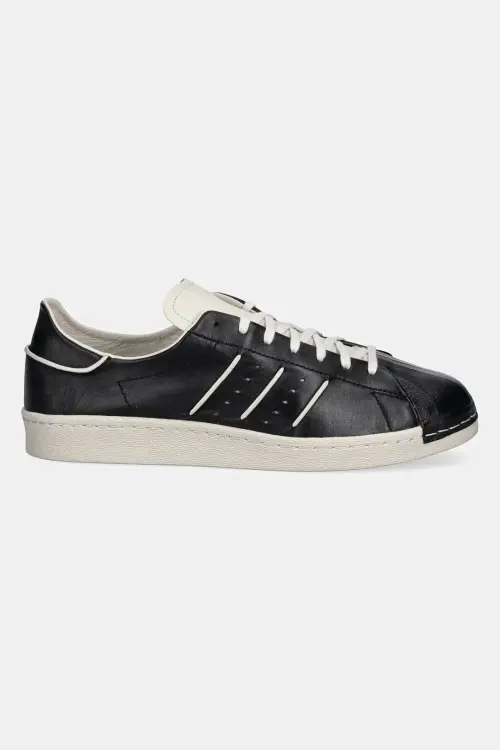 Кожаные кроссовки Y-3 Superstar цвет чёрный JS0575
