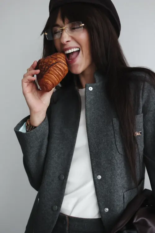 Жакет Tassha Yu Wooly Small Jacket Grafit Melange 