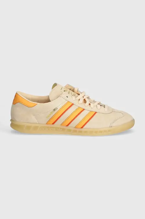 Кожаные кроссовки adidas Originals Hamburg 24 цвет бежевый IG2109