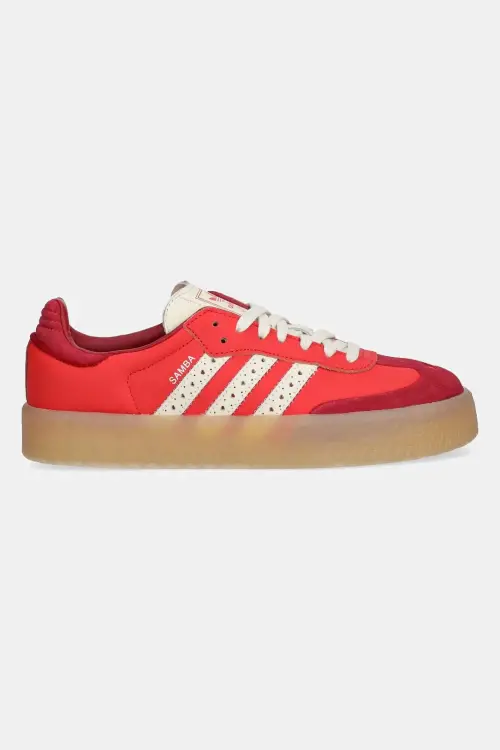 Кожаные кроссовки adidas Originals Sambae цвет красный JH7287