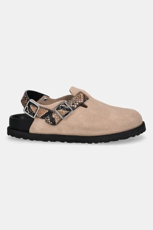 Замшевые сандалии Birkenstock 1774 Tokio EXQ LE женские цвет бежевый 1030012