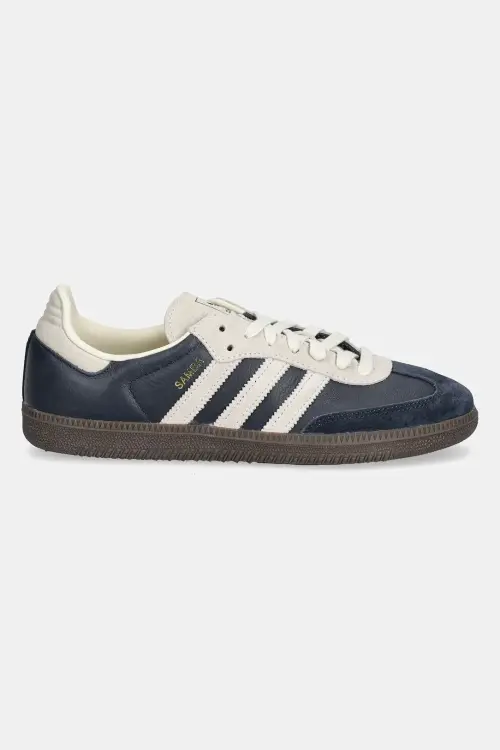 Кожаные кроссовки adidas Originals Samba OG цвет синий JI3217