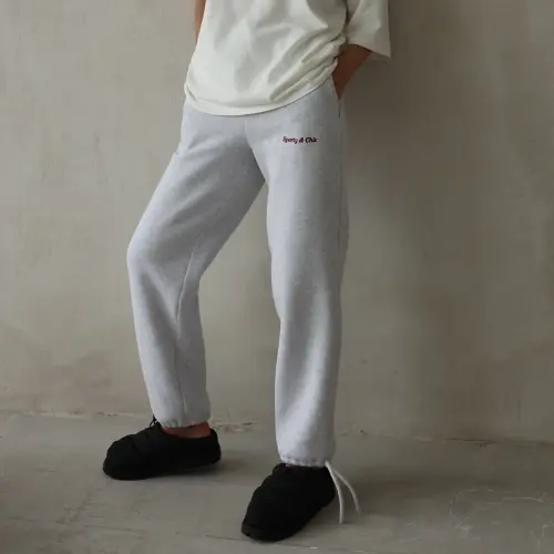 Tassha Yu S&C Cord Sweatpants Warm Melange 