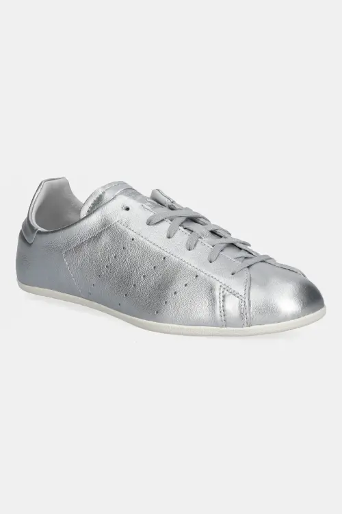 Кожаные кроссовки adidas Originals Stan Smith Lo Pro W цвет серебрянный