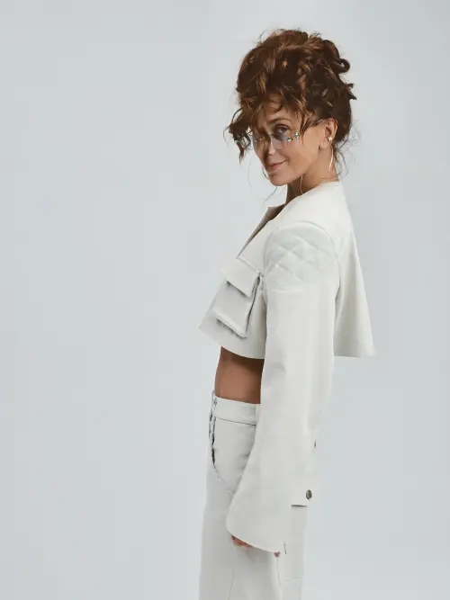 Укороченный жакет Tassha Yu Shortcut Jacket Greige